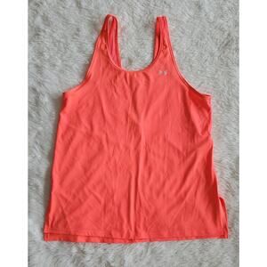 Under Armour Heat Gear Loose Tank Top Orange Women’s Large